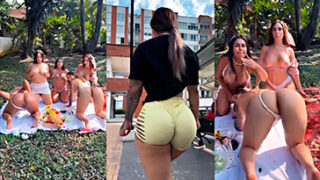 Valeria Castañeda en puteria con 4 amigas lesbianas