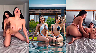 Keren Canelon y Cindy Joss con un gran consolador