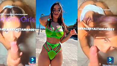 Video xxx de la puta de Valery Altamar mamando guebo