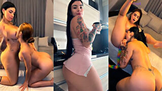 Valentina Rodríguez y Marian Gómez dandose unas mamadas
