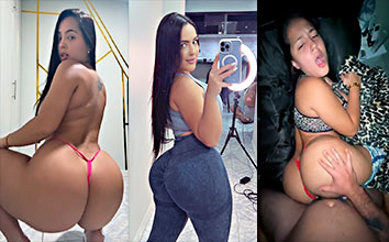 Anyimar Valentina singando con su chico en cuatro