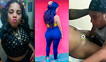 Dominicana La Shanthal y Doble Cara donde le mama el guebo