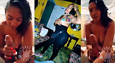 Ese guebo es tuyo mami y hasta un beso negro le da ella