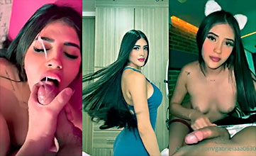 La puta de Gabriela García le encanta recibir leche en su boca