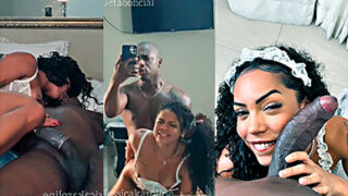Jessica Karoline y actor Black Stick Jefao singando muy intenso