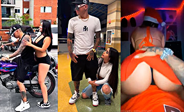 Juan David Urbano y Laura Natalia singando muy intenso