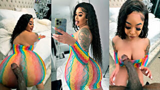 La puta culona de Kayla Otto hace llorar al chico negro