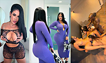 Lorena VIP Lissa Aires en un cuarteto con un tipo con gran guebo