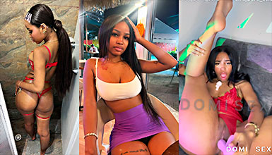 Morenita Chocolate Asly Lozano haciendose tremenda paja