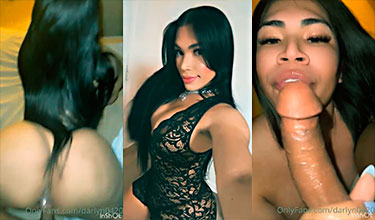 El trans Darlyn Castillo singando duro le destrozan el culo