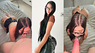 Gabriela Uribe haciendo gargantas profundas a tremendo guebo