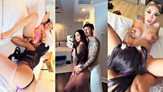 Video de Hannah Marie Royal y dinero singando en un trío