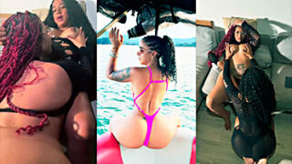 Ex bailarina de Santana y La Gata Rosanna en porno lesbicos
