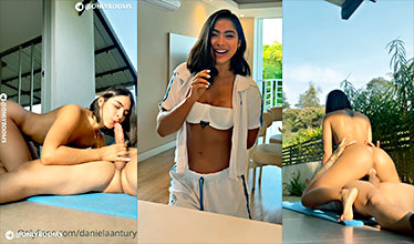 Daniela Anturary echando un rico mañanero muy intenso