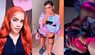Dominicana Nayelis Martes con una lésbiana morena desnuda