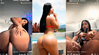 La puta colombiana Angie Lorena en live en onlyfans en rica paja