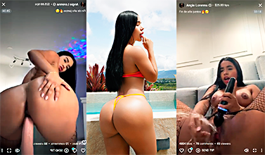 La puta colombiana Angie Lorena en live en onlyfans en rica paja