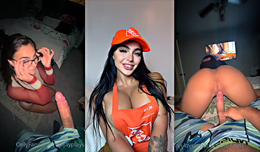 A la zorra de Emily Rinaudo le rompen el culo duro en Halloween