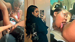 En el uber tres zorras haciendo muchas perrerias lesbicas