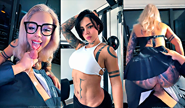 La colegiala muy puta singando duro con su jefe en la oficina