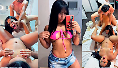 2 brasileñas cumplen la fantasía de su mejor amigo de follar rico