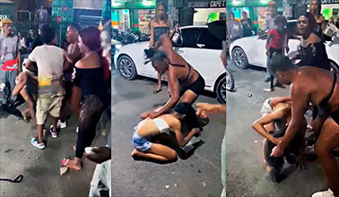 Bugarron Xxx, 2 maricones dominicanos acuden a los golpes en el Bugarrón del Barrio