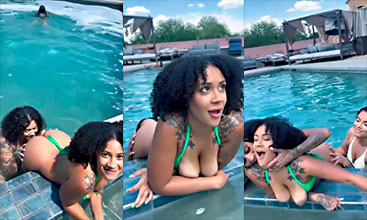 lesbianas en la piscina Porn 2 lesbianas compiten por el coño de su amiga en piedra, papel o tijera