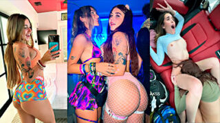 Livinia Roberts Porno @alexisaevans Alexis Evans y Livinia Roberts vídeo porno follando en el coche