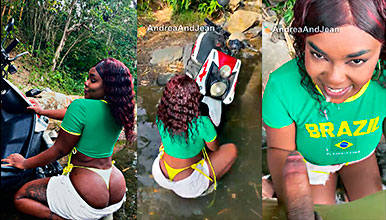 Andrea Ortiz Xxx @andreaortizoficial Andrea Ortiz se extrae leche de un desconocido en el río en sexo oral