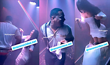 Animadora Dominicana Se Entrega Las Pantimedias en Completo Show en la Discoteca