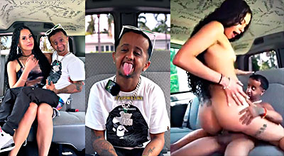 Vídeo porno de Baby Alien y Ari Alectra, follando en una furgoneta