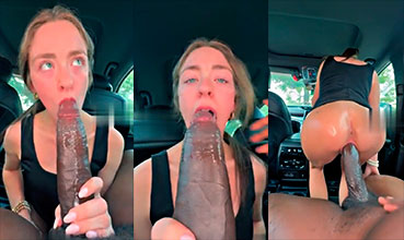 Porno negro Negro con polla extrema grita como un bebé en el auto