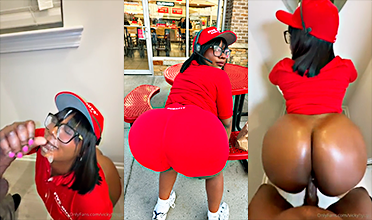 trabajador de comida rápida Xxx Trabajadora de comida rápida acepta tener sexo con un extraño