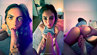 Brenda Trindade Xxx @brendatrindadee_ La brasileña Brenda Trindade tragándose esa gran polla y fumando