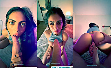 Brenda Trindade Xxx @brendatrindadee_ La brasileña Brenda Trindade tragándose esa gran polla y fumando