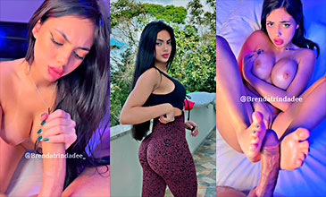 Brenda Trindade video xxx Brenda Trindade hace una mamada loca y termina con los pies