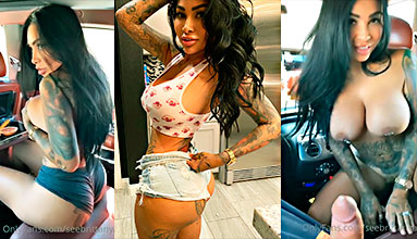 Brittanya Xxx La zorra de Brittanya le hace una mamada loca en el coche