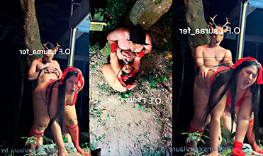 Laura Bernal Xxx @lauraa_fer Caperucita Roja se come al lobo, follándolo atado a un árbol