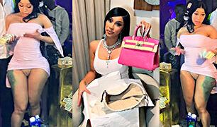 Cardi B Porno Cardi B muestra erróneamente el Toto al tirar dólares a strippers