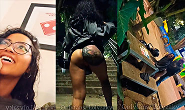 La colombiana Loly Zaky lo lleva al parque y tienen sexo