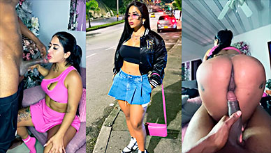 La colombiana Saduar G se aprovecha de la gran polla de su entrenador