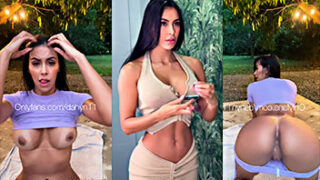 Dahyana Gaitan Xxx Dahyana Gaitan al aire libre metiéndose un consolador en su coño