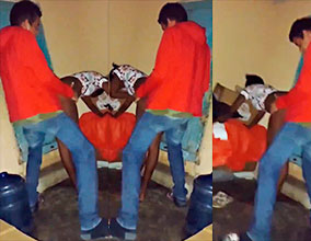 Pégale fuerte, ahora me toca, pégale fuerte, voy para allá, dice.