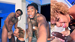 Danae Davis Xxx Danae Davis se burla de un negro mientras le ordeña la polla