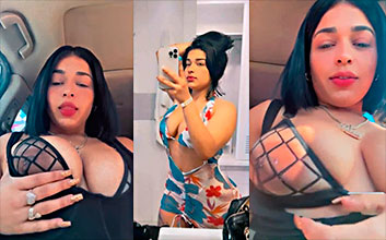 Aidelis Estrella video Xxx La dominicana Aidelis Estrella agarra su toto y enseña las tetas