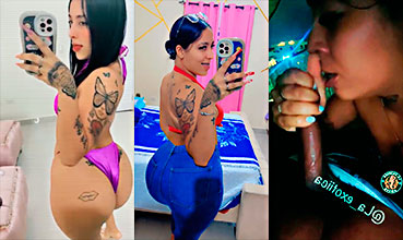 La_exotiica Porno Dominicana Angye Santana, (La_exotiica) Chupando Una Polla