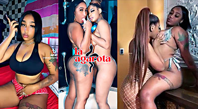 La bebe dominicana Fresa se deja chupar el toto de la lesbiana La Agarota