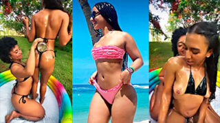 Hillary OG Video Xxx La dominicana Hillary OG por follarse a su amiga lesbiana bañada en aceite