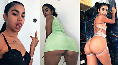 Diosa Dominicana Amaeya Destrozando Su Toto Con Un Consolador