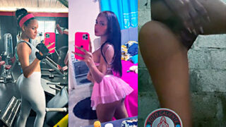 María Angelica Porno @angelicalanaturali La dominicana María Angélica en el patio de su casa lavando su toto